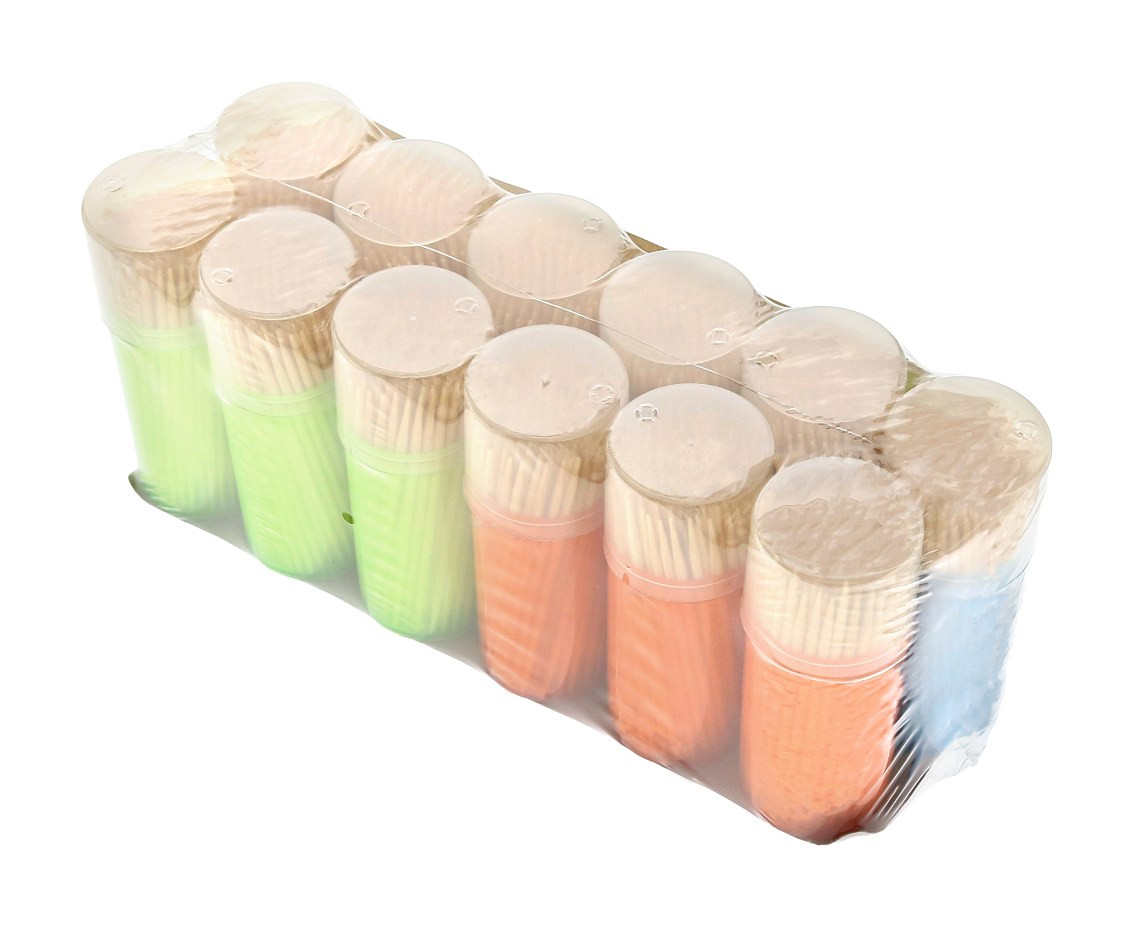 Toothpicks, 140 pcs. x 12 plastic boxes